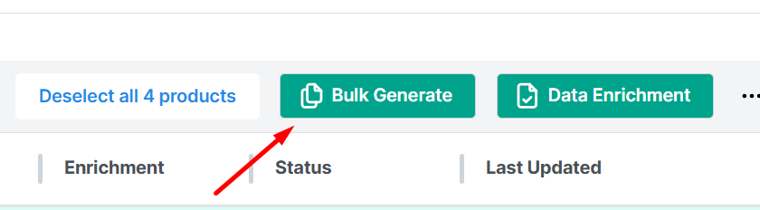 Bulk Generation feature from Describely