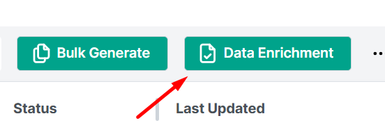 Data Enrichment feature on Describely