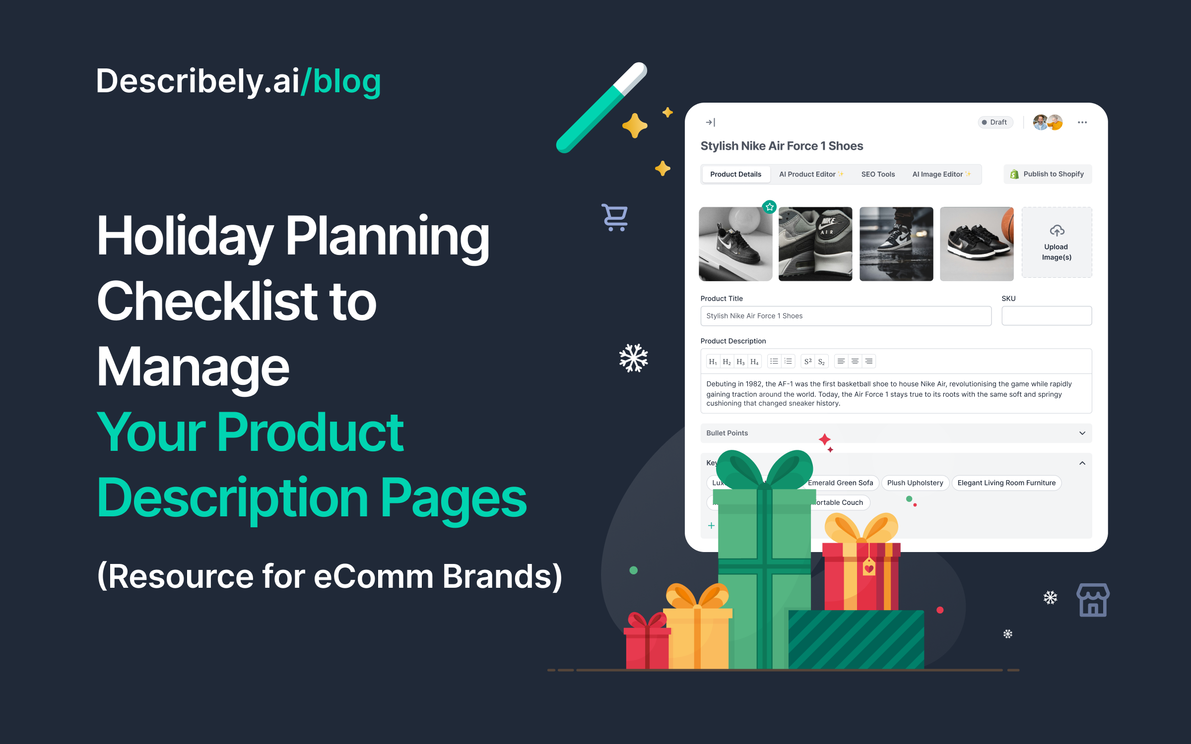 Holiday Planning Checklist For Your Product Description Pages (PDPs)