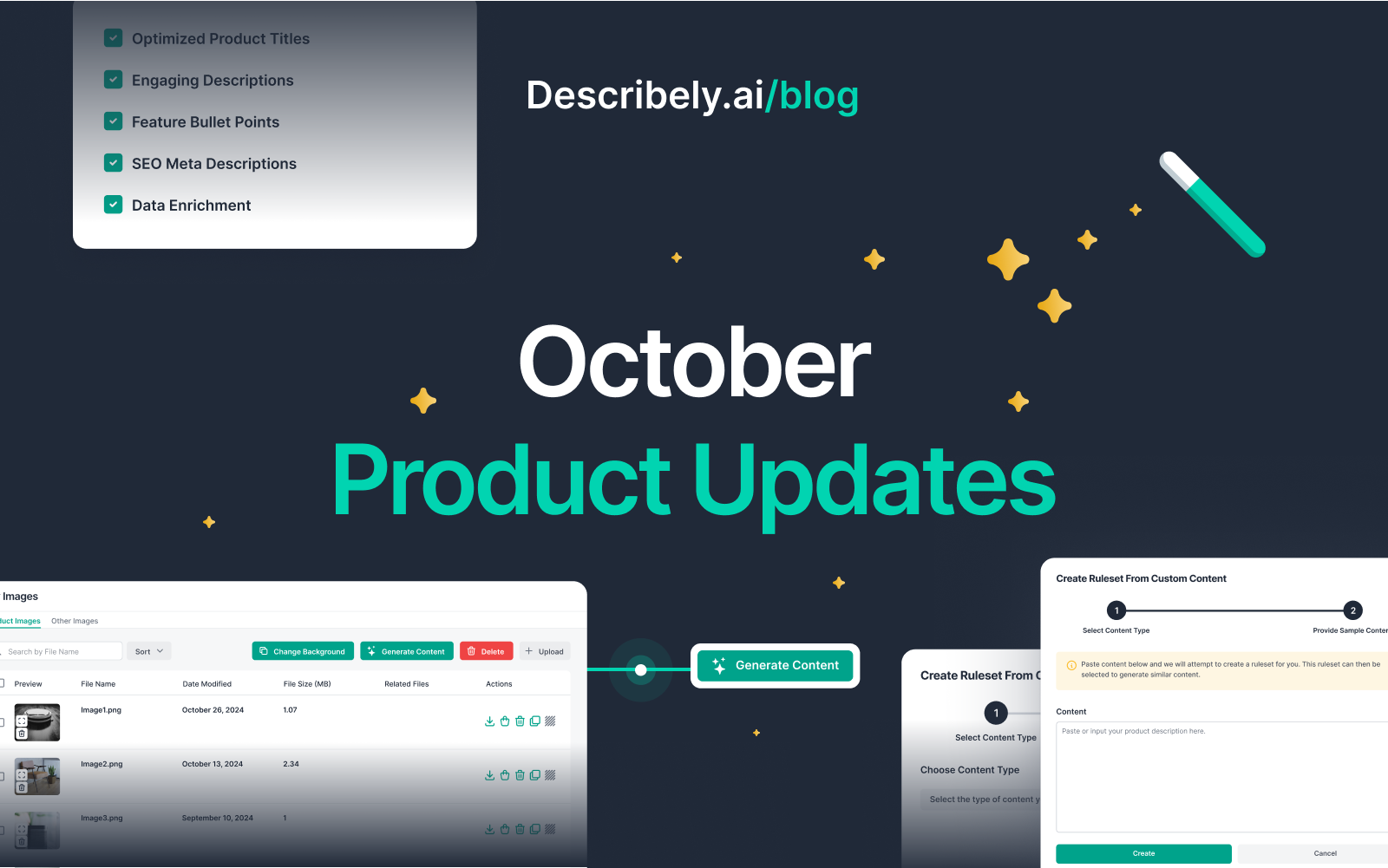 October Product Updates