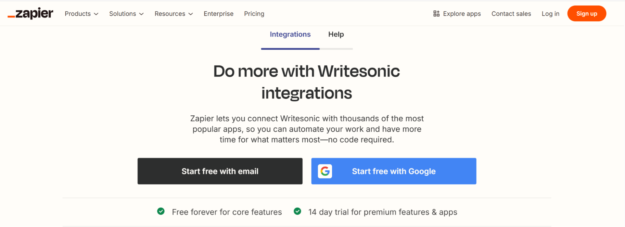 Writesonic Integrations