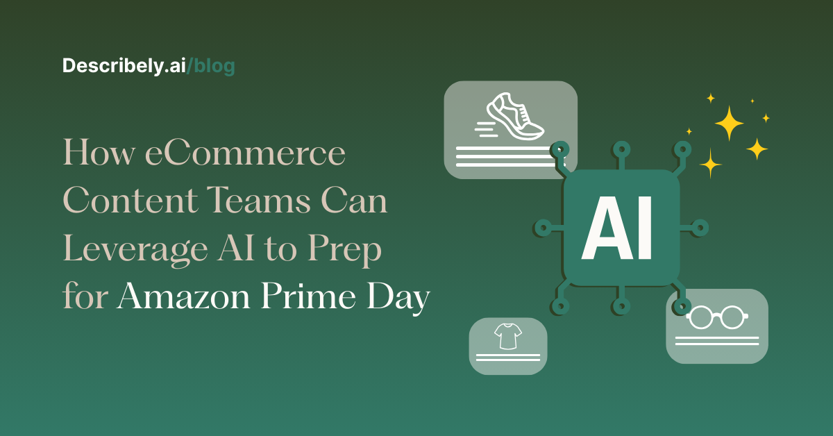 How your ecommerce team can use Describely to prep for Amazon Prime Day